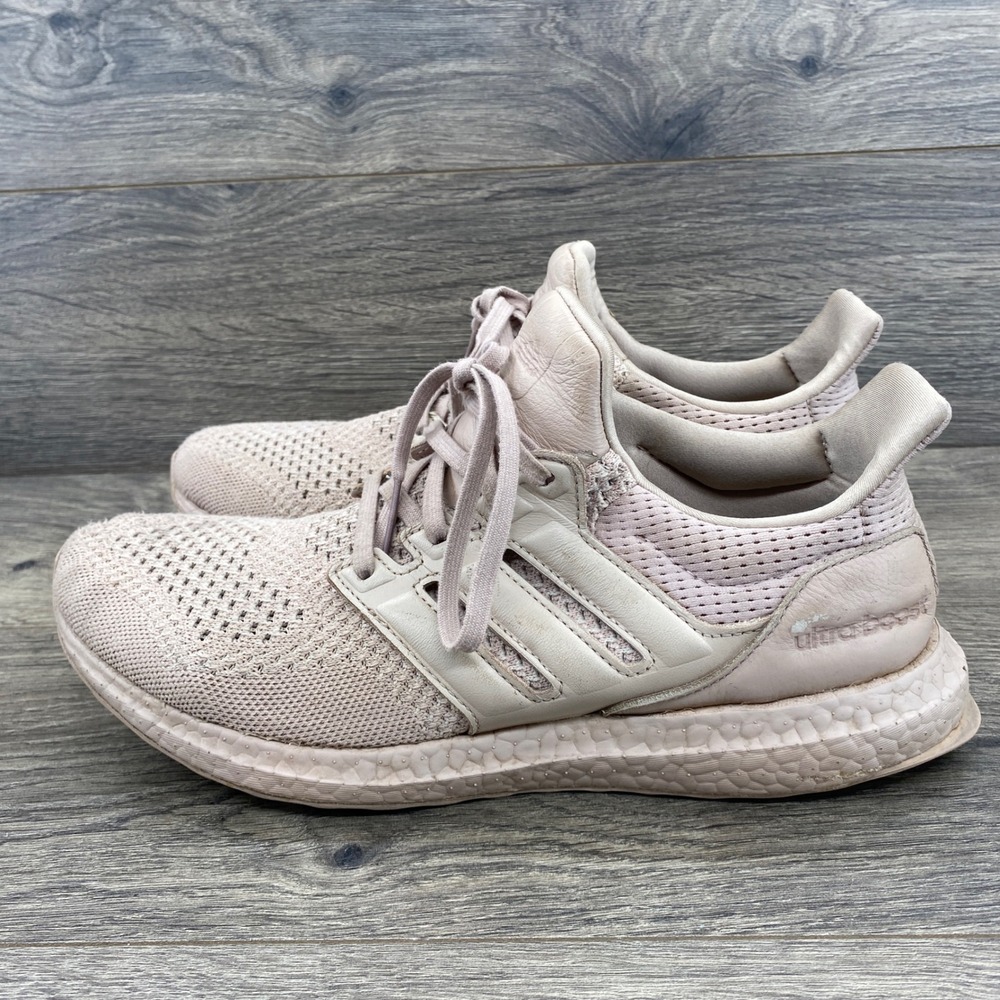 Adidas Ultraboost 1.0 Shoes Mens 9 Wonder Taupe Primeknit Leather HQ3855